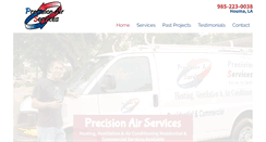 Desktop Screenshot of precisionair.com